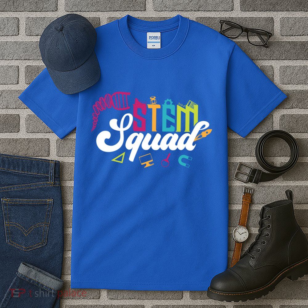 Science Technology Engineering Math Teacher Gift Stem Squad Funny Gift Tall T-Shirt