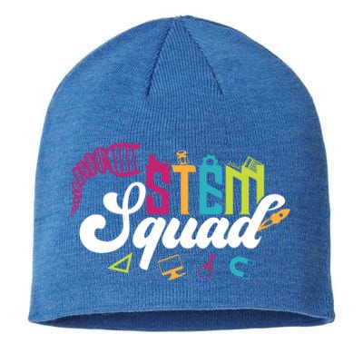 Science Technology Engineering Math Teacher Gift Stem Squad Funny Gift Sustainable Beanie