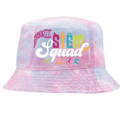 Science Technology Engineering Math Teacher Gift Stem Squad Funny Gift Tie-Dyed Bucket Hat