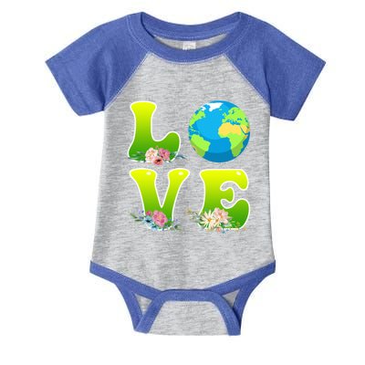 Save The Earth Love Environtal Care Earth Day Cool Gift Infant Baby Jersey Bodysuit