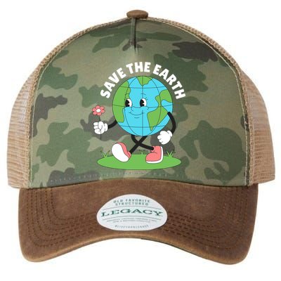 Save The Earth Cute Earth Day Legacy Tie Dye Trucker Hat