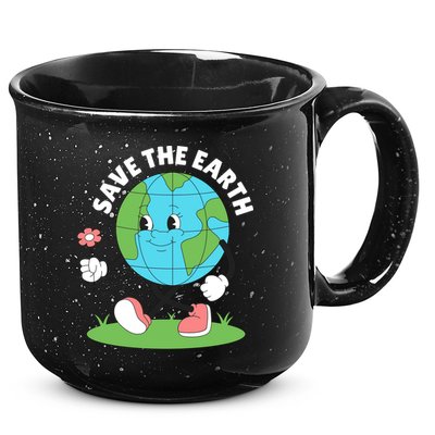 Save The Earth Cute Earth Day 15oz Campfire Ceramic Mug