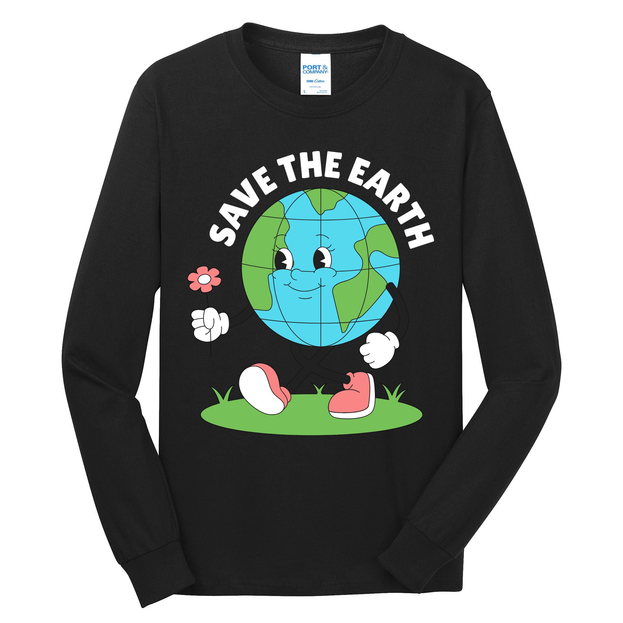 Save The Earth Cute Earth Day Tall Long Sleeve T-Shirt