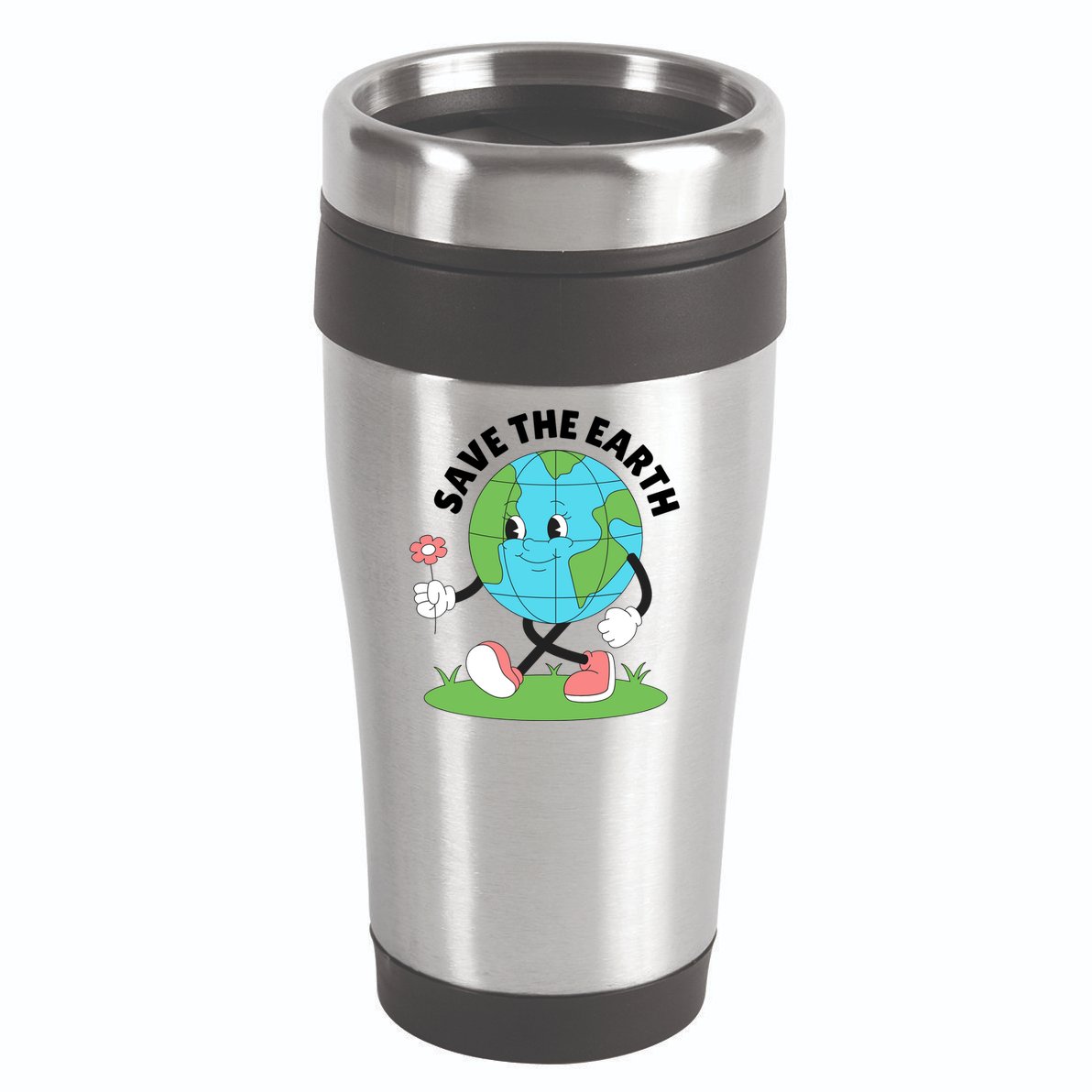 Save The Earth Cute Earth Day 16oz Travel Tumbler