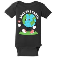 Save The Earth Cute Earth Day Baby Bodysuit