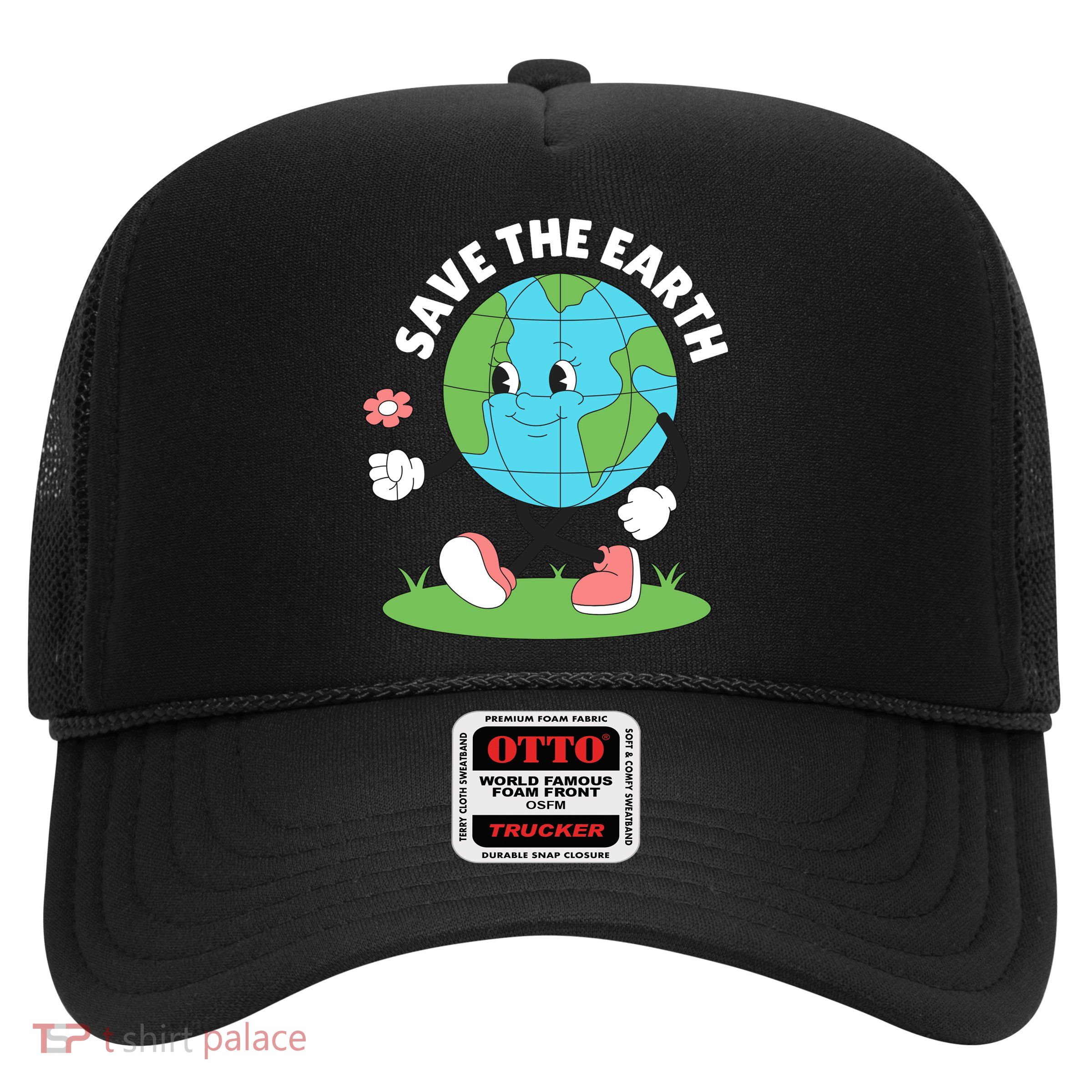 Save The Earth Cute Earth Day Trucker Hat