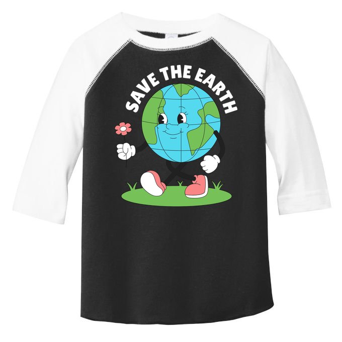 Save The Earth Cute Earth Day Toddler Fine Jersey T-Shirt