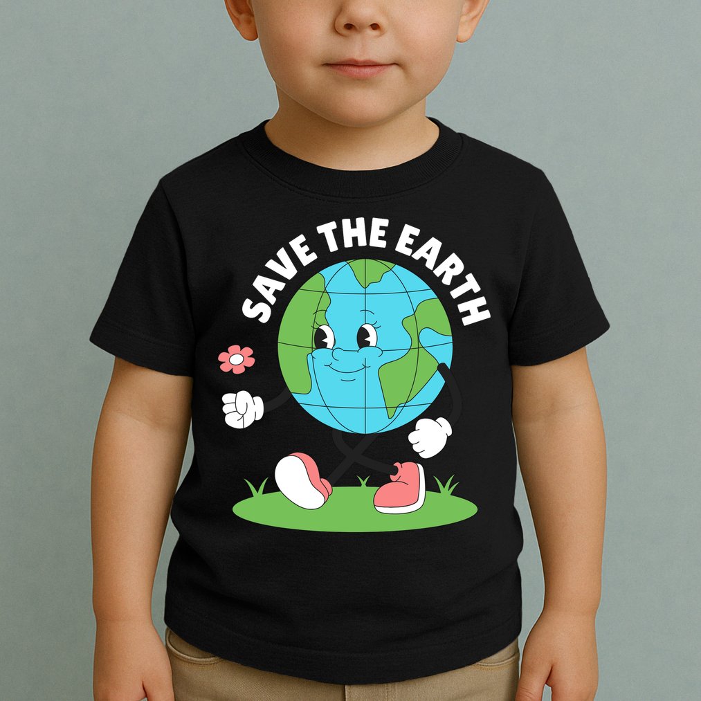 Save The Earth Cute Earth Day Toddler T-Shirt
