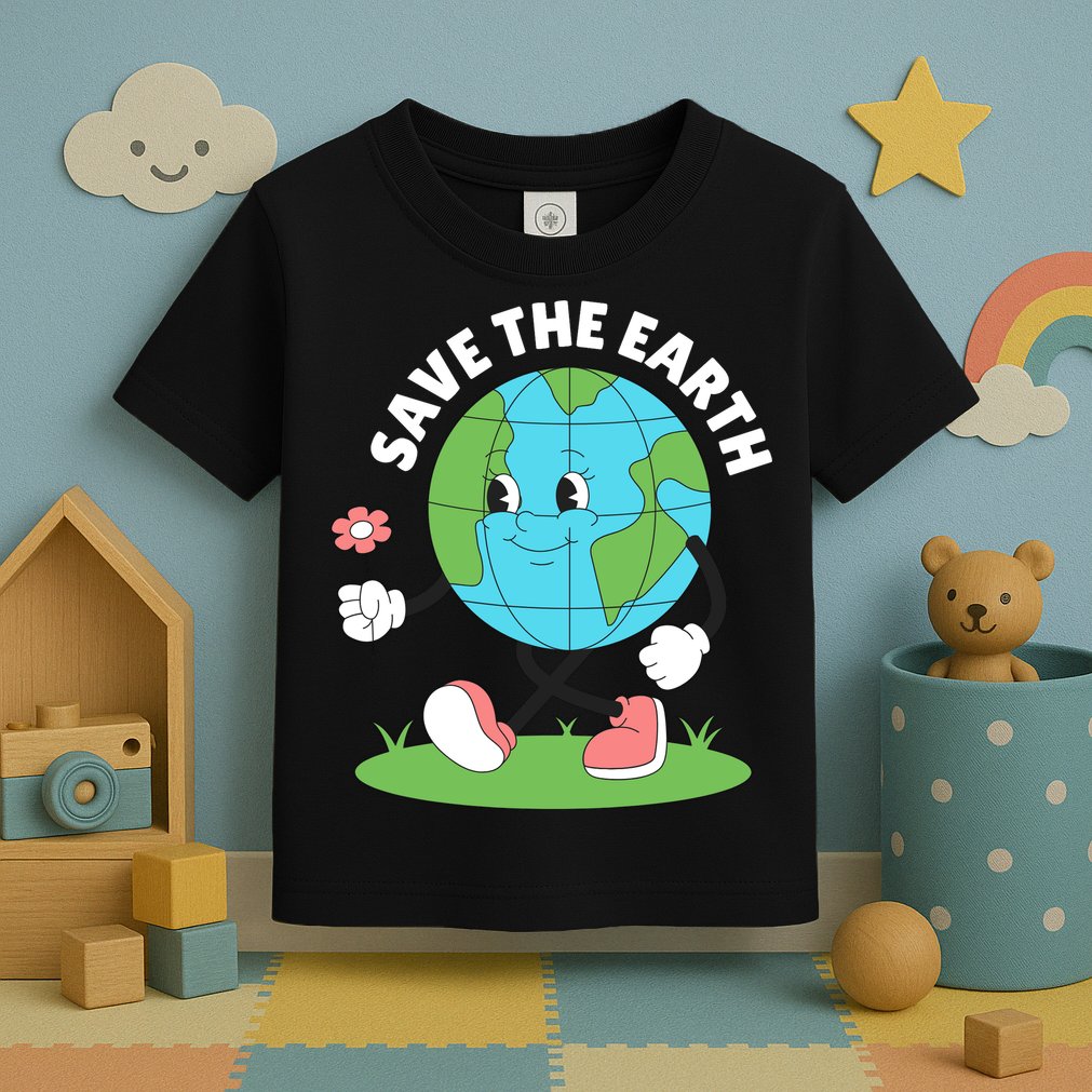 Save The Earth Cute Earth Day Toddler T-Shirt