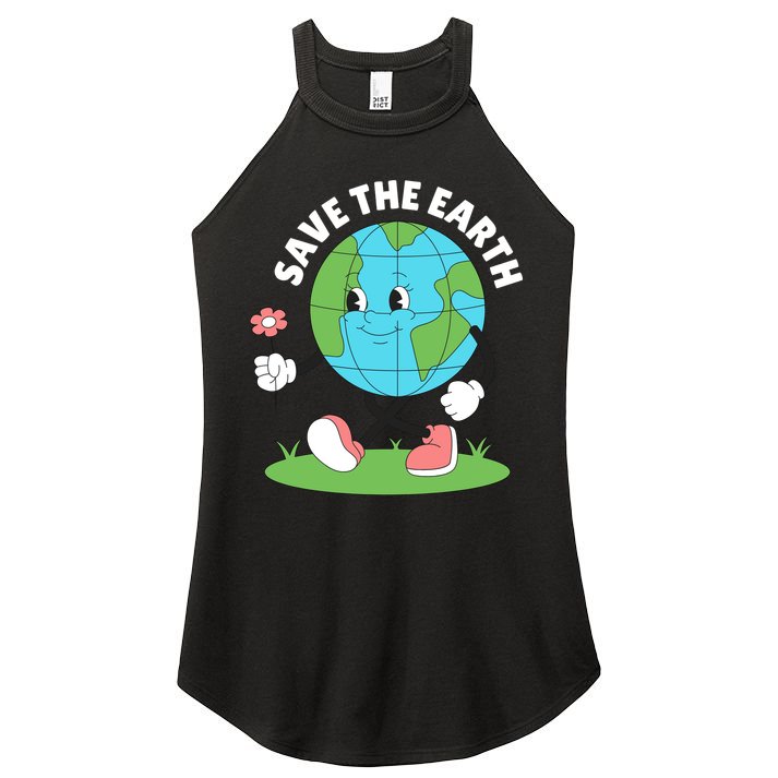 Save The Earth Cute Earth Day Women's Perfect Tri Rocker Tank