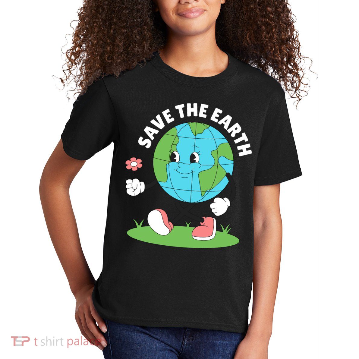 Save The Earth Cute Earth Day Kids T-Shirt