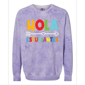 Spanish Teacher Espanol Language Educator Instructor Maestra Colorblast Crewneck Sweatshirt