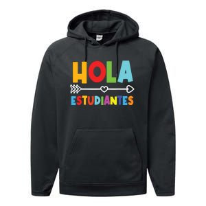 Spanish Teacher Espanol Language Educator Instructor Maestra Performance Fleece Hoodie