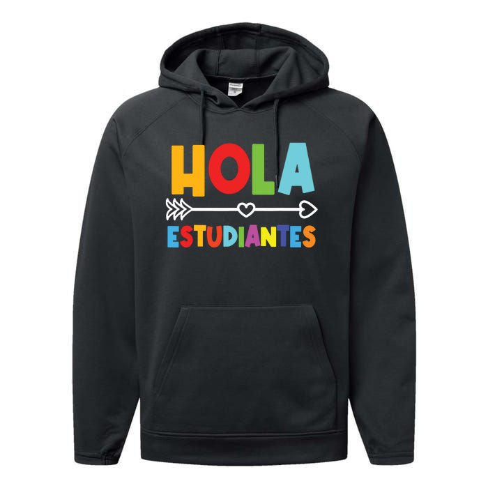 Spanish Teacher Espanol Language Educator Instructor Maestra Performance Fleece Hoodie