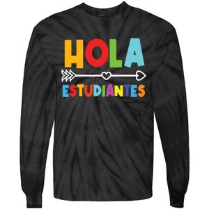 Spanish Teacher Espanol Language Educator Instructor Maestra Tie-Dye Long Sleeve Shirt