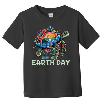 Sea Turtle Earth Day Save The Earth Toddler T-Shirt
