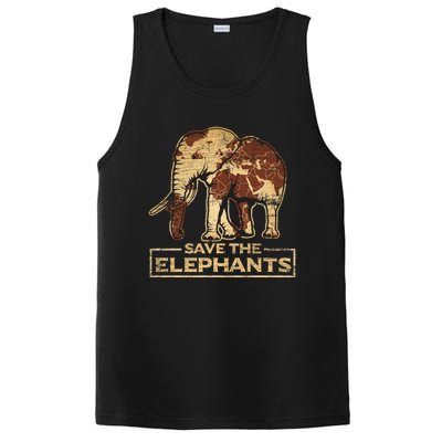 Save The Elephants Elephant Great Gift PosiCharge Competitor Tank