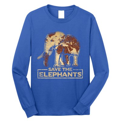 Save The Elephants Elephant Great Gift Long Sleeve Shirt