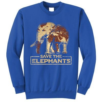 Save The Elephants Elephant Great Gift Sweatshirt