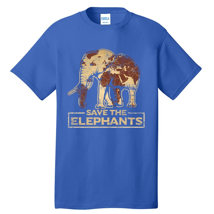 Save The Elephants Elephant Great Gift Tall T-Shirt