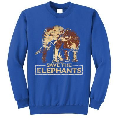 Save The Elephants Elephant Great Gift Tall Sweatshirt