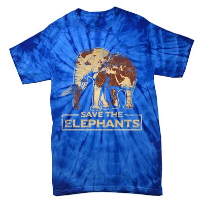 Save The Elephants Elephant Great Gift Tie-Dye T-Shirt