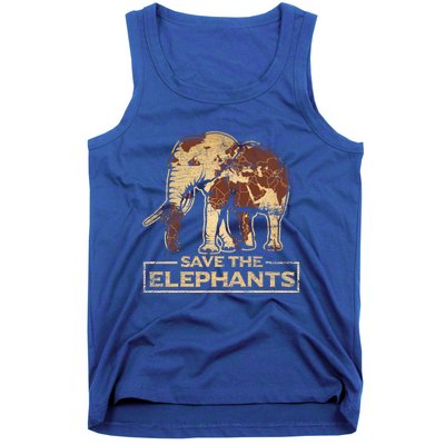 Save The Elephants Elephant Great Gift Tank Top