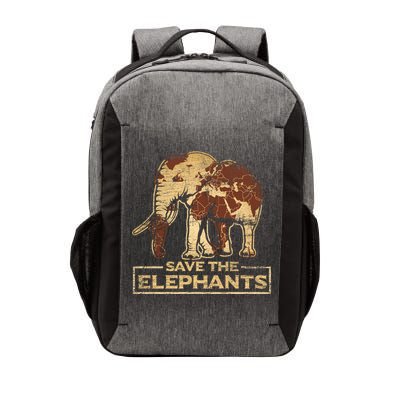 Save The Elephants Elephant Great Gift Vector Backpack