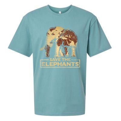 Save The Elephants Elephant Great Gift Sueded Cloud Jersey T-Shirt