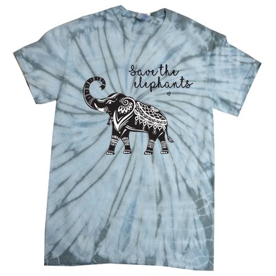 Save The Elephants Tie-Dye T-Shirt