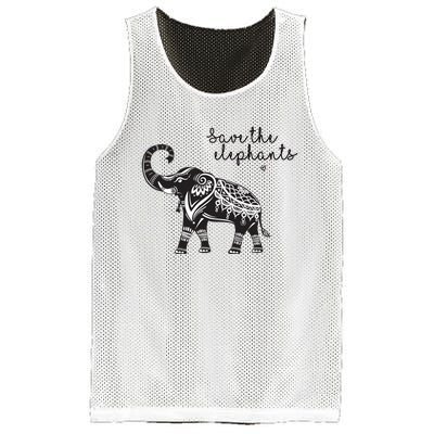 Save The Elephants Mesh Reversible Basketball Jersey Tank