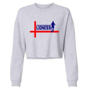 Support The England Women Football Soccer Lionesses 2022 Cropped Pullover Crew