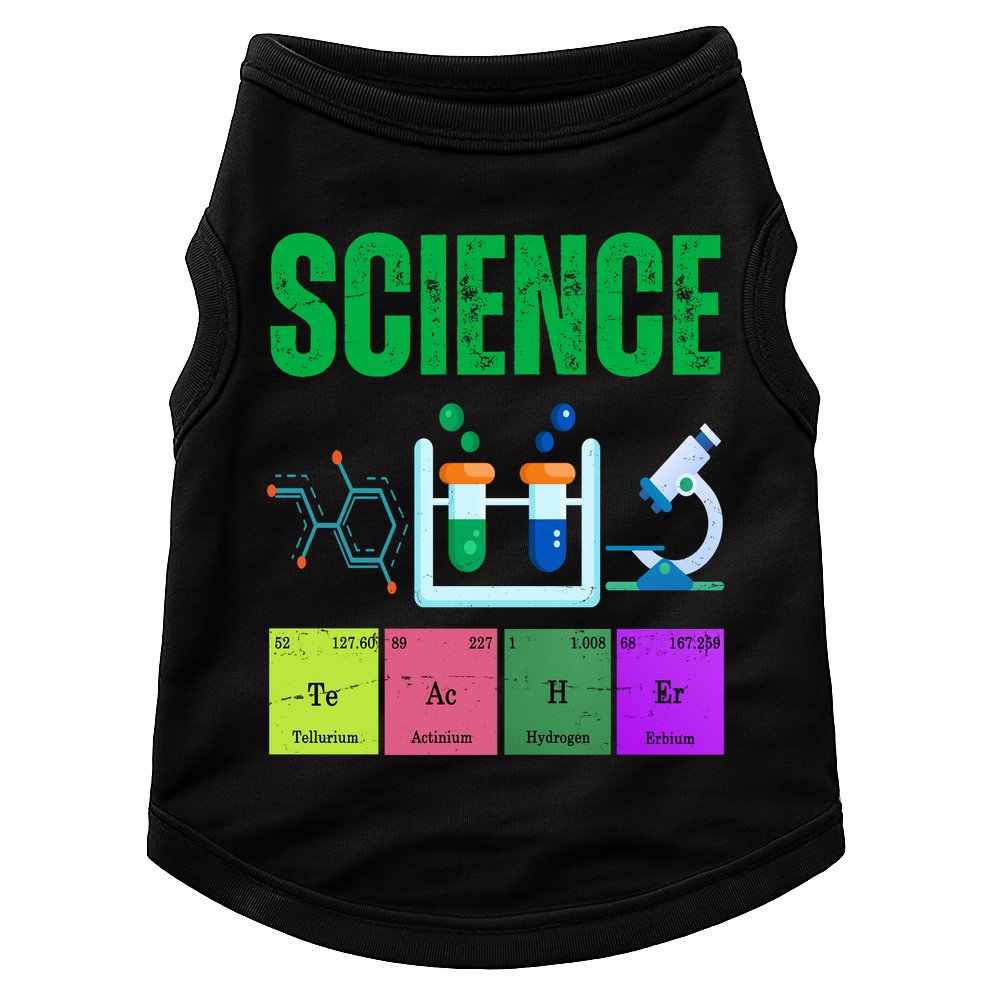 Science Teacher Element Gift Doggie Tank