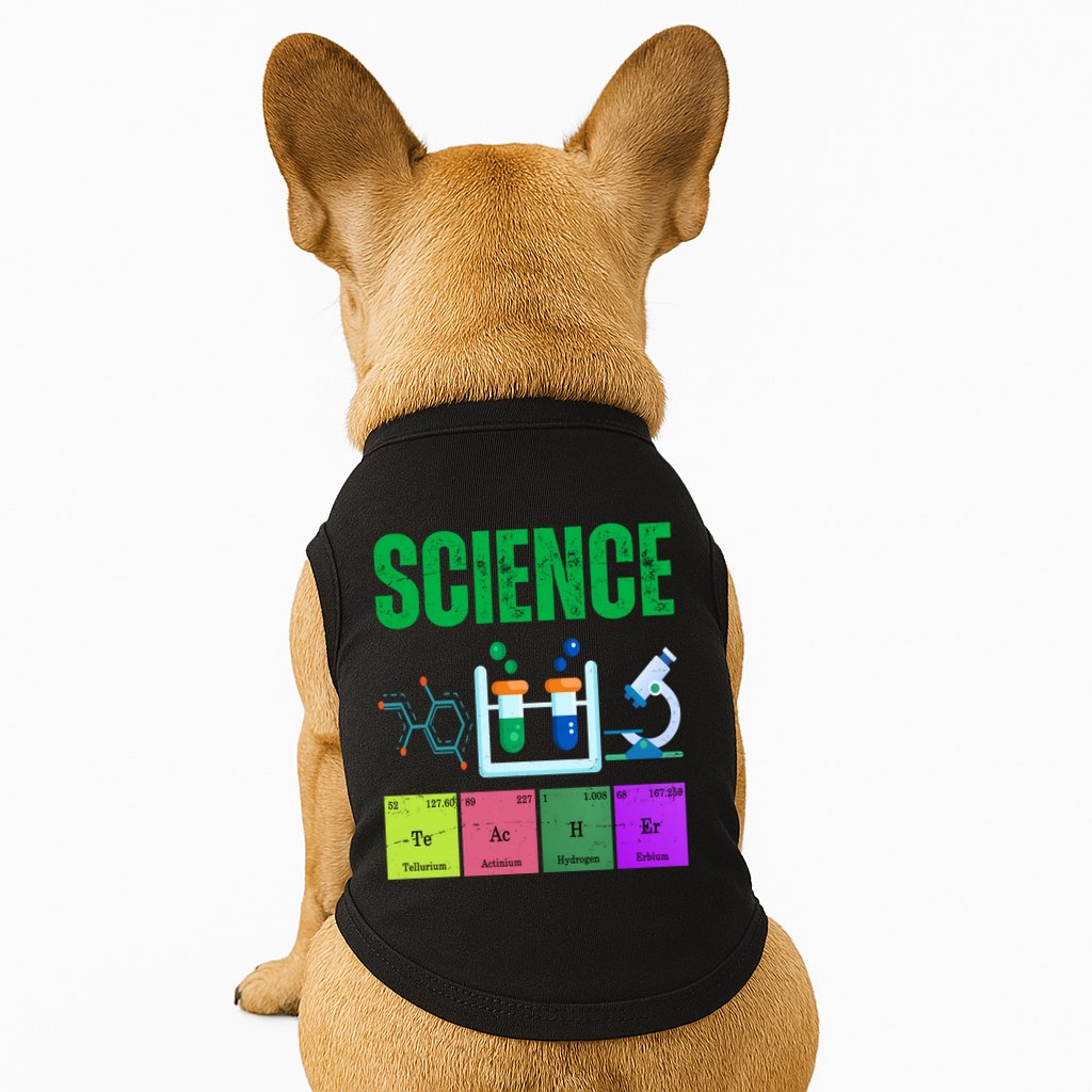 Science Teacher Element Gift Doggie Tank