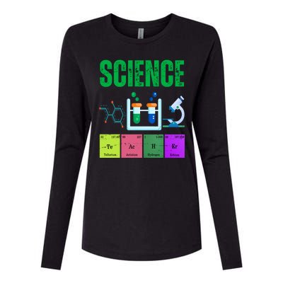 Science Teacher Element Gift Womens Cotton Relaxed Long Sleeve T-Shirt