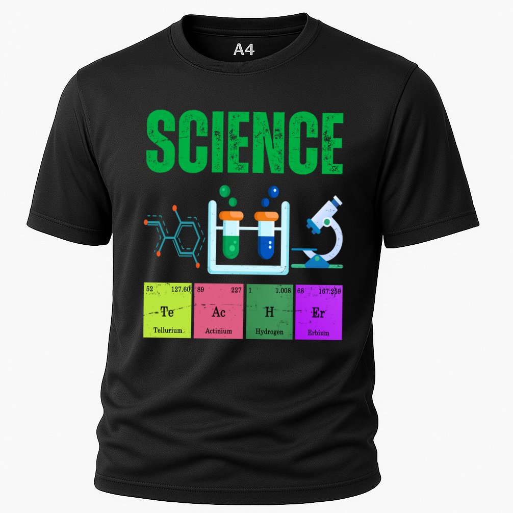 Science Teacher Element Gift Cooling Performance Crew T-Shirt