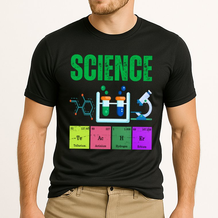 Science Teacher Element Gift Cooling Performance Crew T-Shirt