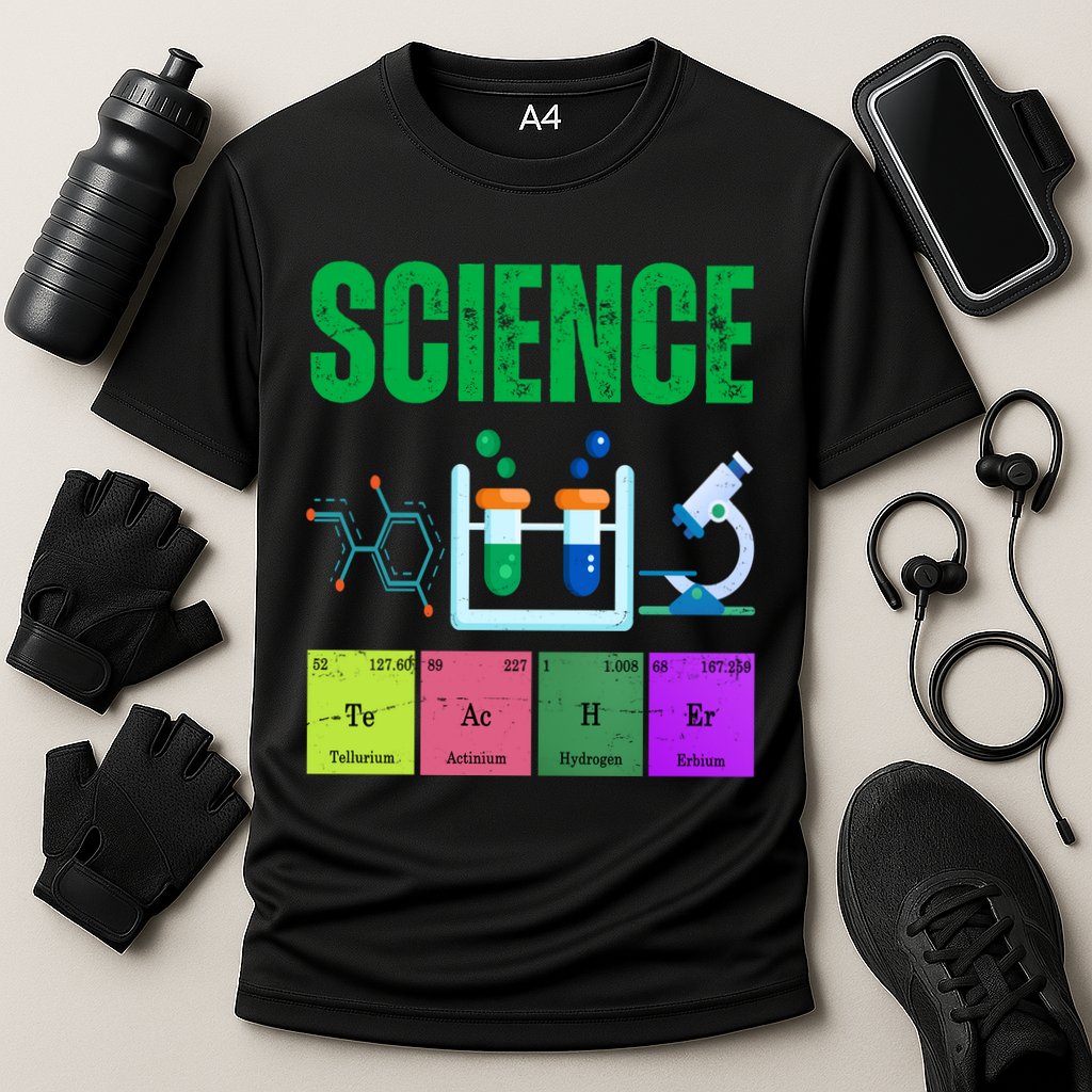 Science Teacher Element Gift Cooling Performance Crew T-Shirt