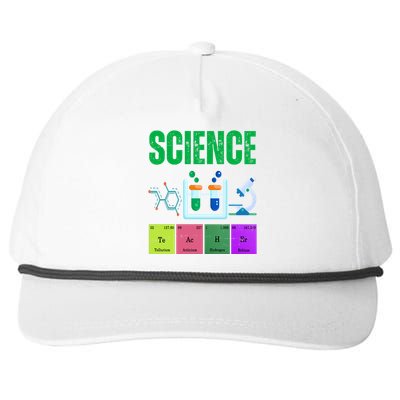 Science Teacher Element Gift Snapback Five-Panel Rope Hat