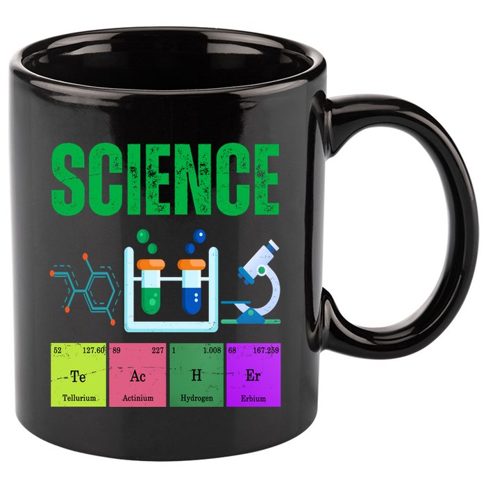 Science Teacher Element Gift 11oz C Handle Ceramic Mug