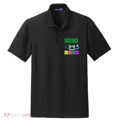 Science Teacher Element Gift Dry Zone Grid Polo