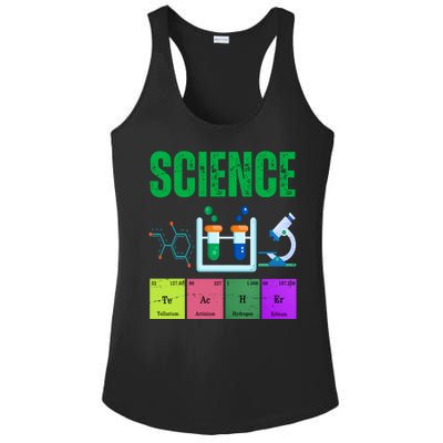 Science Teacher Element Gift Ladies PosiCharge Competitor Racerback Tank