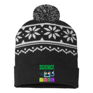 Science Teacher Element Gift USA-Made Snowflake Beanie