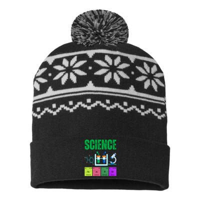 Science Teacher Element Gift USA-Made Snowflake Beanie