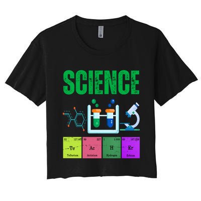 Science Teacher Element Gift Crop Top