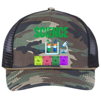 Science Teacher Element Gift Retro Rope Trucker Hat Cap