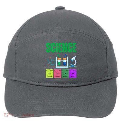 Science Teacher Element Gift 7-Panel Snapback Hat
