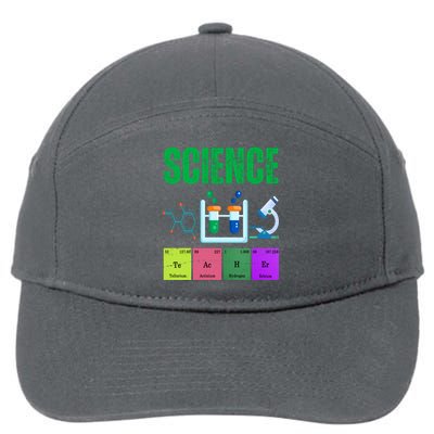 Science Teacher Element Gift 7-Panel Snapback Hat