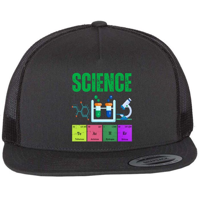 Science Teacher Element Gift Flatbill Hat