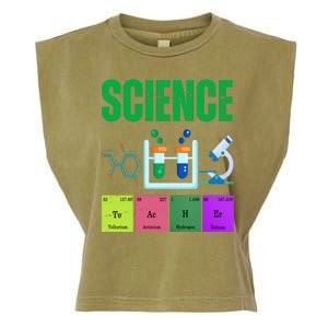 Science Teacher Element Gift Garment-Dyed Women's Muscle Tee